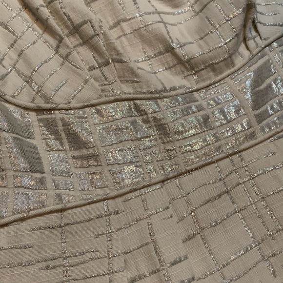 BCBG MaxAzria White/silver fit and flare feminine! - Picture 10 of 15